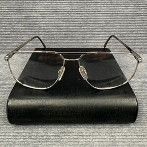 Rodenstock R0270 C Silver Aviator Eyeglass Frames Mens 63-15-145 Vintage Style